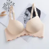 Seamless Bras for Women Push Up Wire Free Adjustable Sexy Bra Straps Bright Summer Lingerie Bras Solid Breathable Underwear