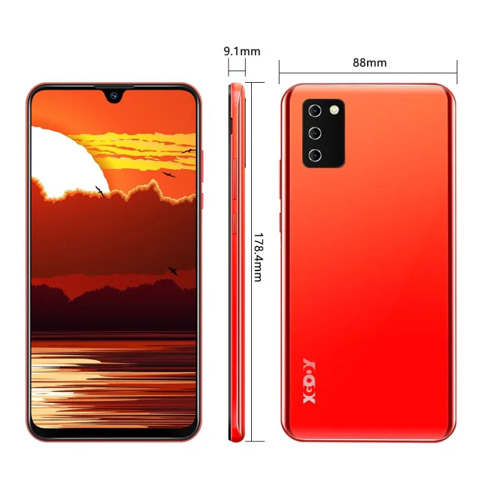 XGODY NOTE 10 Android 9.0 4G mobile phones 2GB RAM 16GB ROM Face ID 5MP Camera Dual SIM GPS WIFI 7.2  19:9 smartphone Quad Core