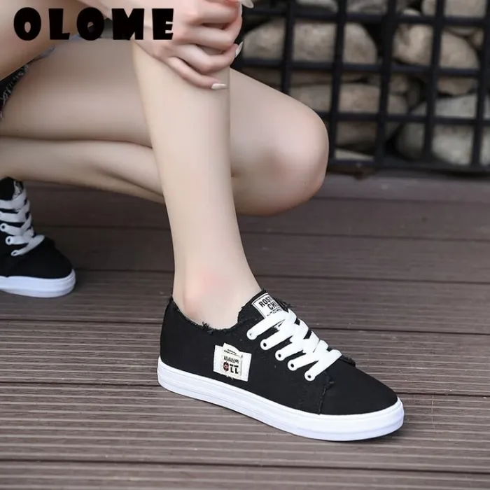 Spring Summer Women Sneakers Flat Platform Loafers Vulcanize Female Summer Canvas Shoes men canvas shoes Denim STAR CDG PLAY