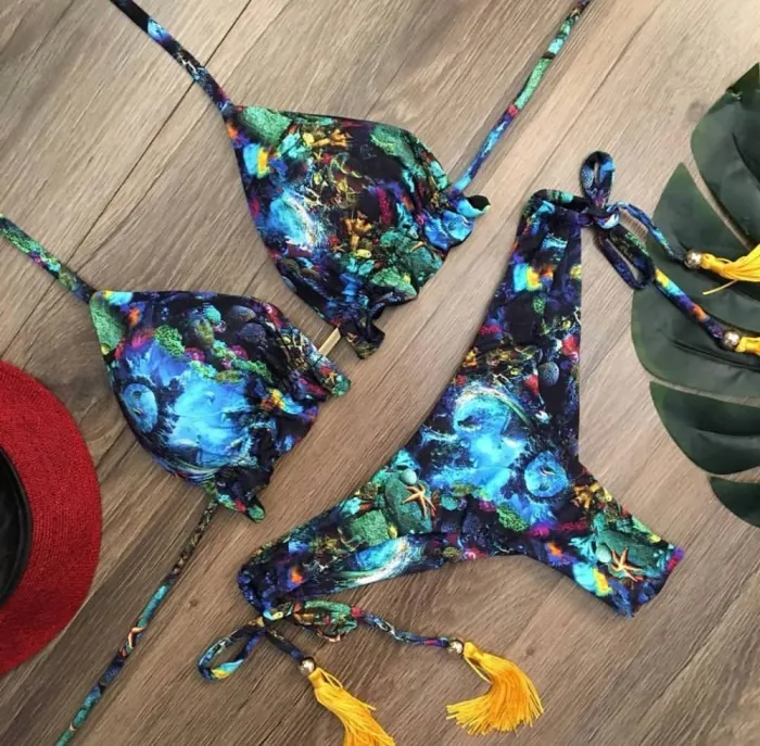 Bikini 2020 Sexy Swimwear Women Push-up Swimsuit Biquini Bathing Suit Beachwear Bandage Swim Beach Wear Brazilian Bikini Set