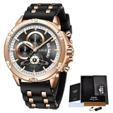 2020 LIGE Fashion Sport Watch Men Waterproof Mens Watches Top Brand Luxury Quartz  Silicone Strap
