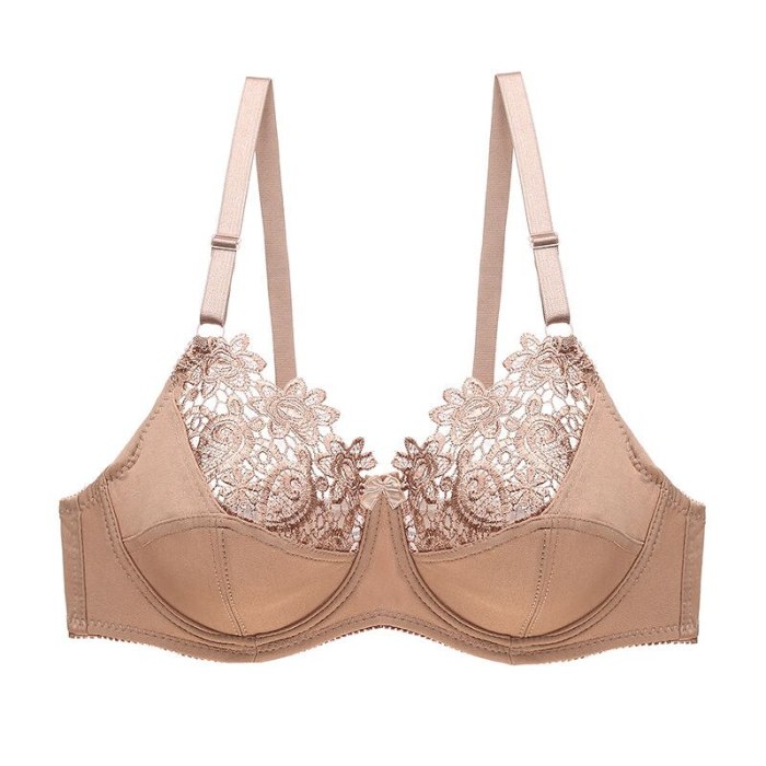 DKERT Plus Size Women Bras Ultrathin Sexy Lace Underwear Brassiere Soft Comfortable Bralette Push Up C D E Cup