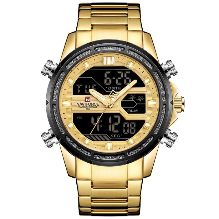 New Mens Watch Analog Luxury Fashion Sport Waterproof Quartz Wrist Watch All-Steel Male Watches Clock