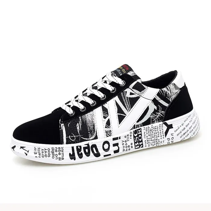 Rainbow Canvas  Shoes New Fashion Shoes Leisure Board Shoes Retro Wild Low-top Breathable Casual Shoes  Men Fashion Shoes