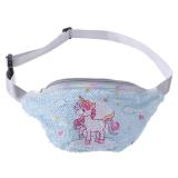 Sequins Printing  Unicorn Sequin Fashion Waist Bag Fanny Pack Children Cartoon Chest Bag Outdoor Travel Pocket Phone Pouch