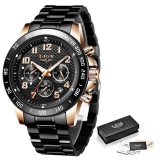 Men's Watch Quartz Clock Male Fashion Stainless Steel Wristwatch with Auto Date Design Casual Business New Watch