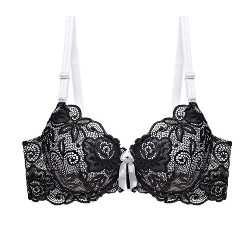 Julexy Plus Size Lace Bras for Women Sexy Lingerie Super Push up Brassiere Girl Deep V B C  Women's Bralette Underwear