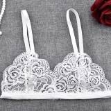 SP&CITY Women Transparent Lace Bra Ladies Sexy Invisible Bra Small Size Bras Fashion Holllow Out Bralette Floral Wire Free Bras