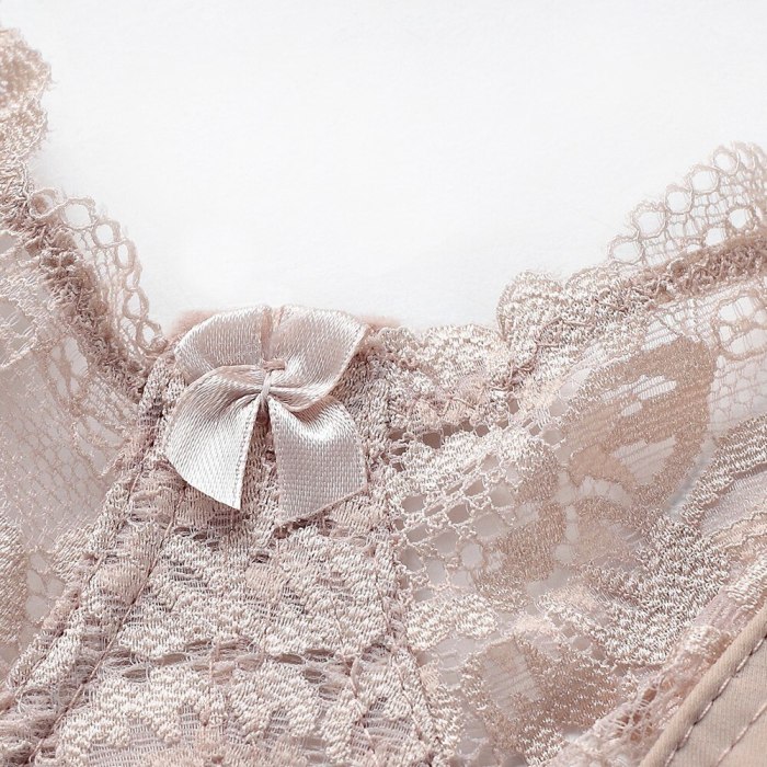 New Lace Perspective Bra Women Sexy Lingerie Underwire Embroidery Floral Bralette Plus Size C D E 80 85 90 95 100 105