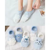 5Pairs  Arrivl Women Socks funny Fruits Cute Happy Silicone Slip Invisible Cotton Sock 35-40