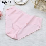 Fashion Women's Sexy Lace Panties Seamless Underwear Briefs Leopard Ice Silk for Girls Bikini Cotton Crotch Transparent Lingerie