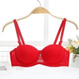 Women Bra Sexy Lace Lingerie Push Up Bra Thick Cup No Trace Anti-light Breathable Women Underwear Adjustable Plus Size Bra