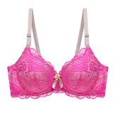 Julexy Plus Size Lace Bras for Women Sexy Lingerie Super Push up Brassiere Girl Deep V B C  Women's Bralette Underwear