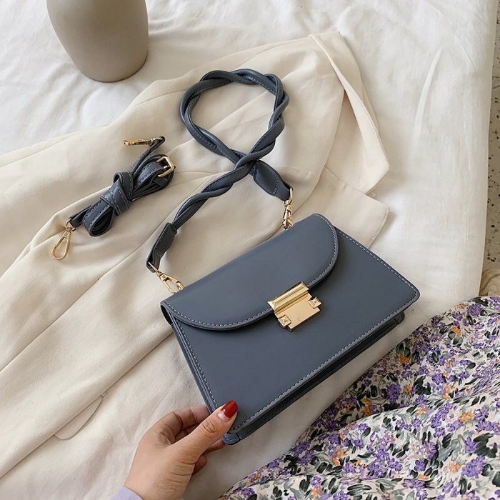 Solid Color PU Leather Sac A Main Femme Crossbody Bags For Women 2020 Summer Small Shoulder Handbags Female Chain Bag