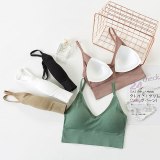 New Thin Strap Bralette Sexy Lingerie Seamless Soft Sexy Bras For Women Wireless Push Up Bra Comfortable Backless Underwear