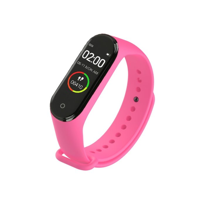 Portable Men's And Women's Waterproof Smart Color Screen M4 Watch Heart Rate Monitor Monitoring Health Tracker Sports Bracelet