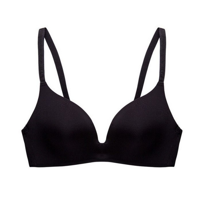 CALOFE Wireless Push Up Bra Solid Color Seamless Soft Bras For Women Double Breasted Sexy Lingerie Comfort Breathable Bralette