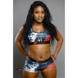 VAZN Camouflage Colorful Printed Sexy Two Piece Set Spaghetti Strap Sleeveless Crop Top And Sheath Short Pants Tracksuit LS6222