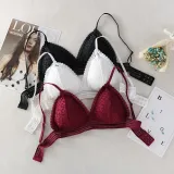 French thin Cup Wireless push up Bra New Sexy Deep V Lace Underwear Women's Bra Fashion lingerie bralette underwear