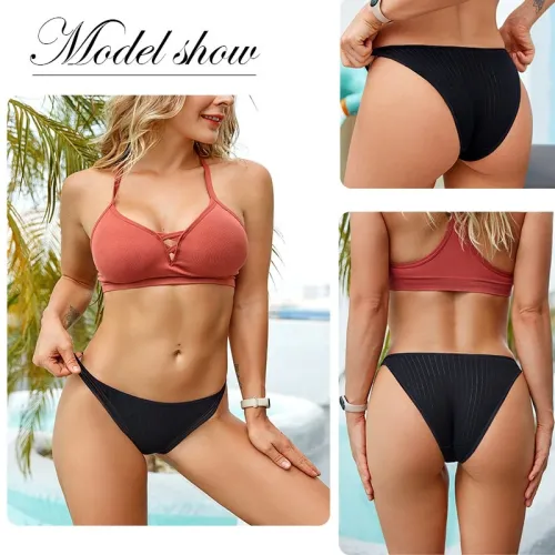 FINETOO Sexy Low Waist Women Panties Cotton Ladies Briefs Sexy Underwear Comfort Underpants Solid Color M-XL Female Panties 2020