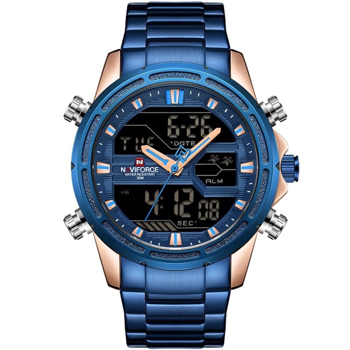 New Mens Watch Analog Luxury Fashion Sport Waterproof Quartz Wrist Watch All-Steel Male Watches Clock