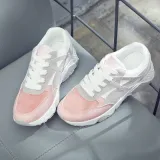 Air Shoes Woman Female Students All Match Comfortable Breathable Thick Soled Running Shoes Lace Harajuku Tide Sneaker Women Shoe