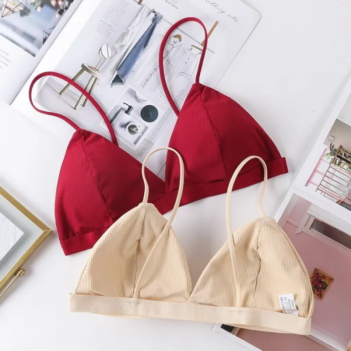 2020 Women Seamless Soft Bras for Women Thin Strap Wireless Push Up Bra Backless Comfort Underwear Bralette Sexy Lingerie