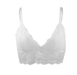 Women Sexy Lace  Bra Top Lingerie Underwear Intimate Bra 3/4 Cups Crop Top Unlined Soft Ultrathin  Bras Translucent
