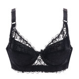 Meizimei Deep V Sexy Lingerie Lace Bras for Women thin Intimate Floral Plus Size Underwire Super Push up bhBrassiere Girl lady