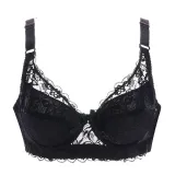 Meizimei Deep V Sexy Lingerie Lace Bras for Women thin Intimate Floral Plus Size Underwire Super Push up bhBrassiere Girl lady