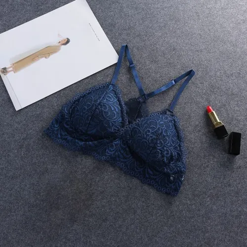 Bra Wireless Bras for Women Lingerie BH Lace Sexy Bralette Push Up Bra Plus Size Y-line Straps Backless Lace Bras Large Size