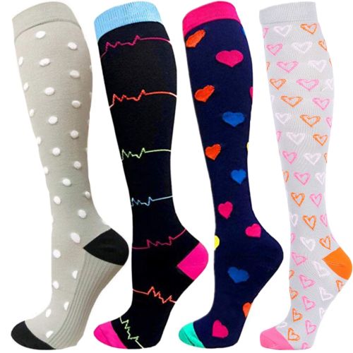 Men Women Antifatigue Compression Socks Flight Travel Stocking 15-30 MmHg Fit For Nurses, Pregnancy, Varicose Veins Relief Socks
