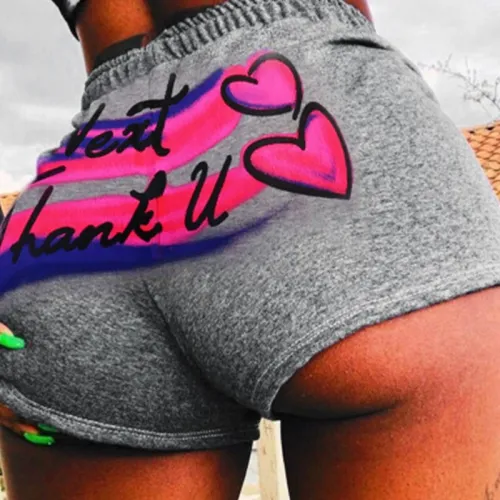 Women High Waist Fitness Sports Biker Shorts Summer Jogging Beach Athletic Casual Skinny Soft Elastic Stretchy Solid Shorts