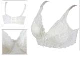 Plus size Foreign Trade Ultra-thin Lace Sexy Thin Cotton Cup Plump Big Push Up Bra  Bralette Encaje Sexy Bra modis lingerie