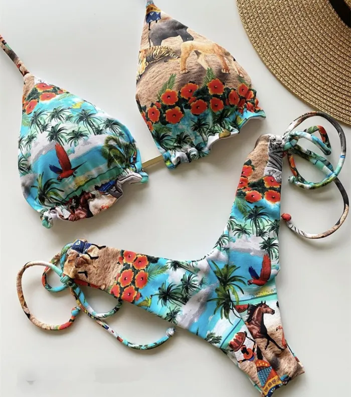 Bikini 2020 Sexy Swimwear Women Push-up Swimsuit Biquini Bathing Suit Beachwear Bandage Swim Beach Wear Brazilian Bikini Set