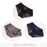 Sexy Lace Panties Seamless Women Underwear Nylon Silk  Briefs Intimates Bikini Cotton Lingerie Amazing Briefs DULASI 3 pcs set