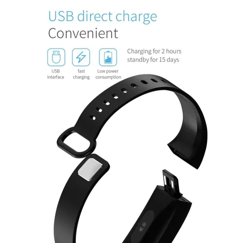 Business Intelligence Bracelet Men And Women Heart Rate Blood Pressure Monitor Wristband With Phone Information Reminder