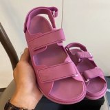 2020 Sandal Summer magic stick white black cowskin Genuine leather platform fashion sandals women Flats shoes size 35-40
