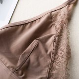 Unlined Smooth Women Female Bralette Sexy Lace Comfortable Wirefree Ladies Bra One Piece Bikini Bras Light Weigt Breathable