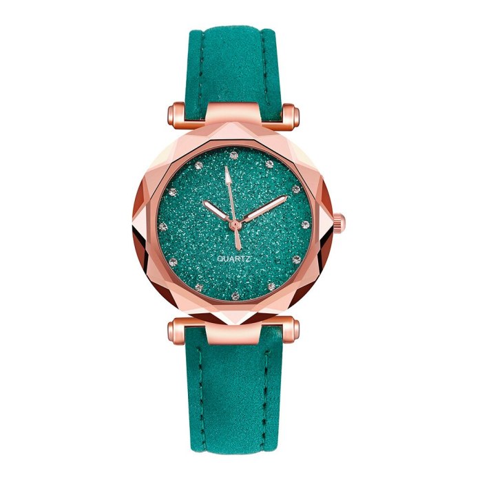 2020 New Ladies fashion Korean Rhinestone Rose Gold Quartz Watch Female Belt Watch montre femme часы женские zegarki damskie