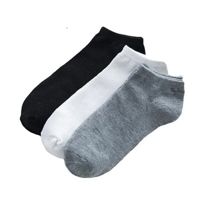 2020 New 10 Pairs Women Socks Breathable Ankle Socks Solid Color Short Socks Comfortable White Black Cotton Low Cut Socks