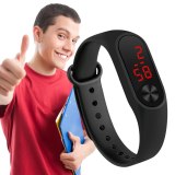 2020 New Men Women Casual Sports Bracelet Watches LED High-Definition Dial Electronic Digital Candy Color Silicone Wrist Watch