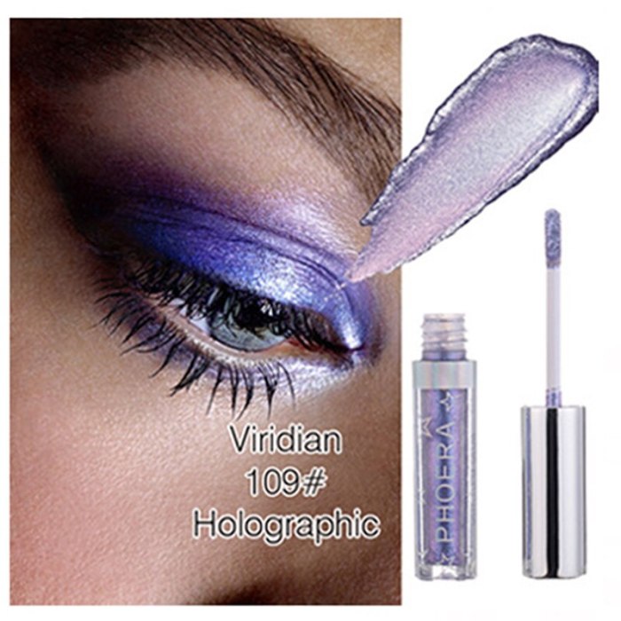 Attractive Gleaming Metal Eyeshadow High Quality Fashion Popular Liquid Eyeshadow Portable Sparkling  Eye MAKEUP Tool TSLM2