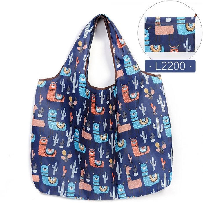 Reusable Shopping Bags Foldable Large Size Shopping Bags Totes Heavy Duty Washable Cloth Grocery Bags Eco-Friendly Ripstop
