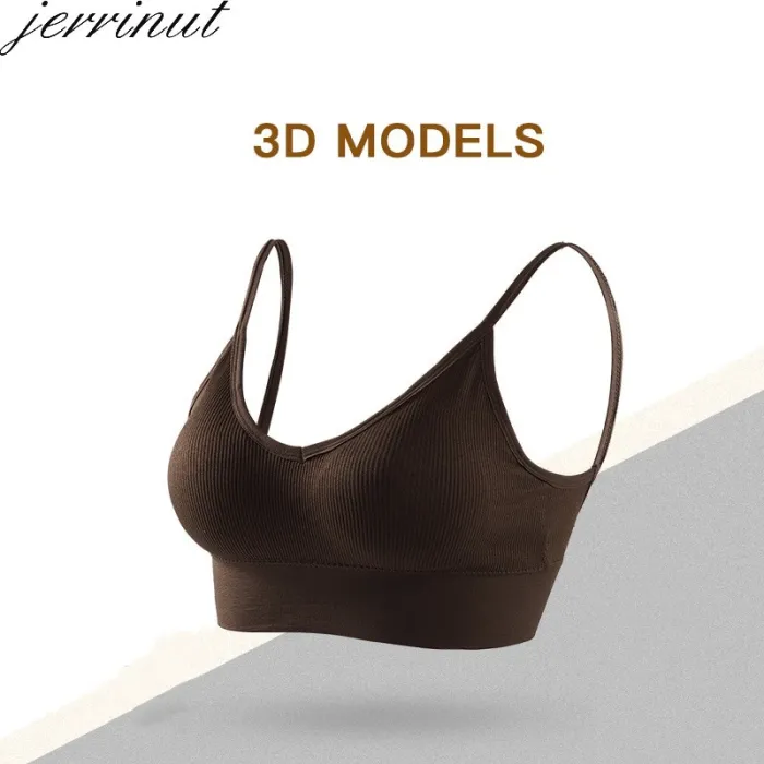 Jerrinut Sexy Bra Underwear Bas For Women Bralette Seamless Padded Bra Lingerie Cotton Wireless Fitness Tops Brassiere Bra