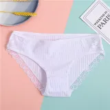 New Sexy Lace Panties For Women Girls Underwear Cotton Panty 2019 Soild Elasticity Comfortable Low-Rise Lingerie Panties M L XL