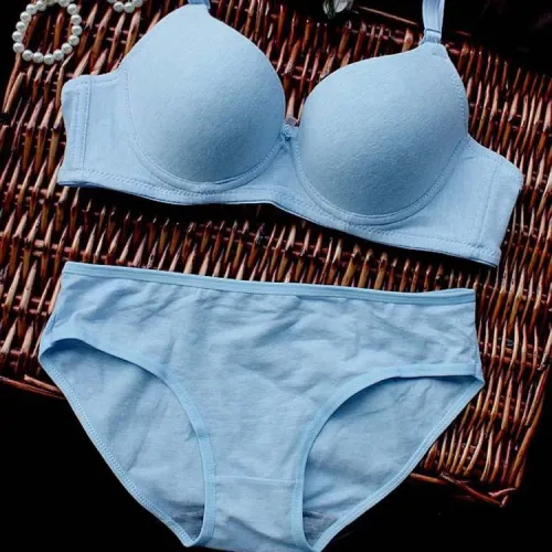New Sexy High Quality Women Solid Color Bra set Silk Lace Flower Push up Big size Underwear Bra and Hollow out Panties
