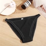 FINETOO Sexy Low Waist Women Panties Cotton Ladies Briefs Sexy Underwear Comfort Underpants Solid Color M-XL Female Panties 2020