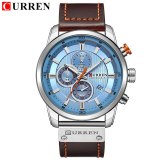 Luxury Brand Men Military Sport Watches Men's Quartz Clock Leather Strap Waterproof Date Wristwatch