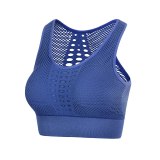Women's Medium Support Cross Back Wirefree Removable Cups Sport Bra Tops Freedom Seamless Racerback Yoga Running Sports Bras
